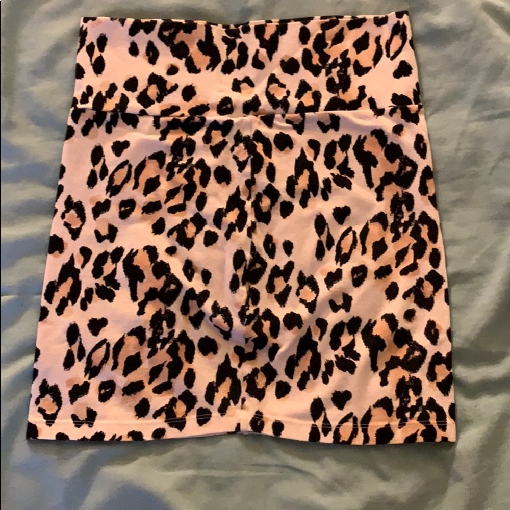 Off-white Cheetah sprint Bodycon Miniskirt